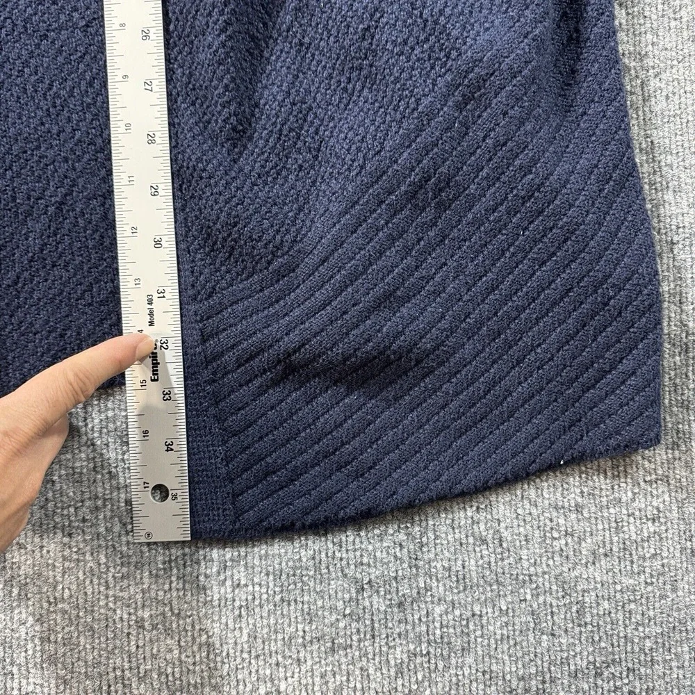 Torrid Cardigan Womens Size 0 Duster Open Front Blue‎ Knitted Texturized